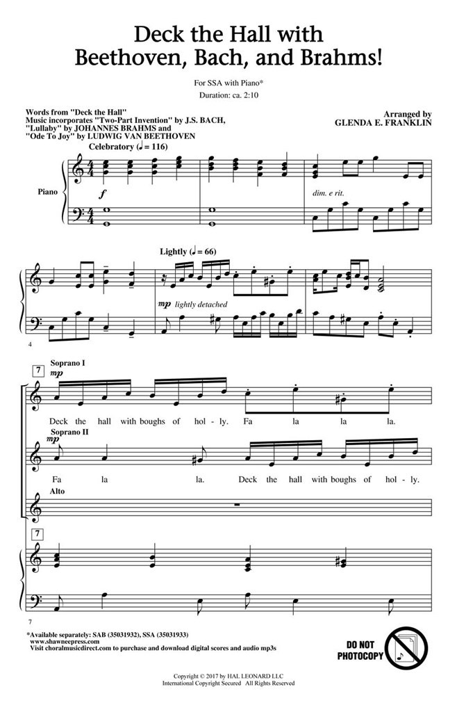 Deck the Hall with Beethoven, Bach, and Brahms!
